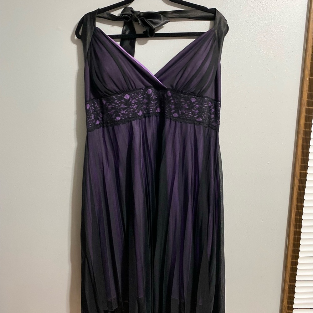 Taboo Black/Purple Dress